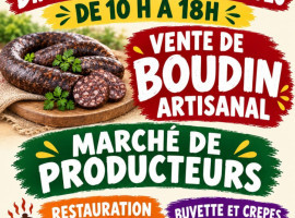 Vente boudin avec marché producteurs