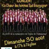 Concert du Chœur des Hommes Sud Bourgogne 