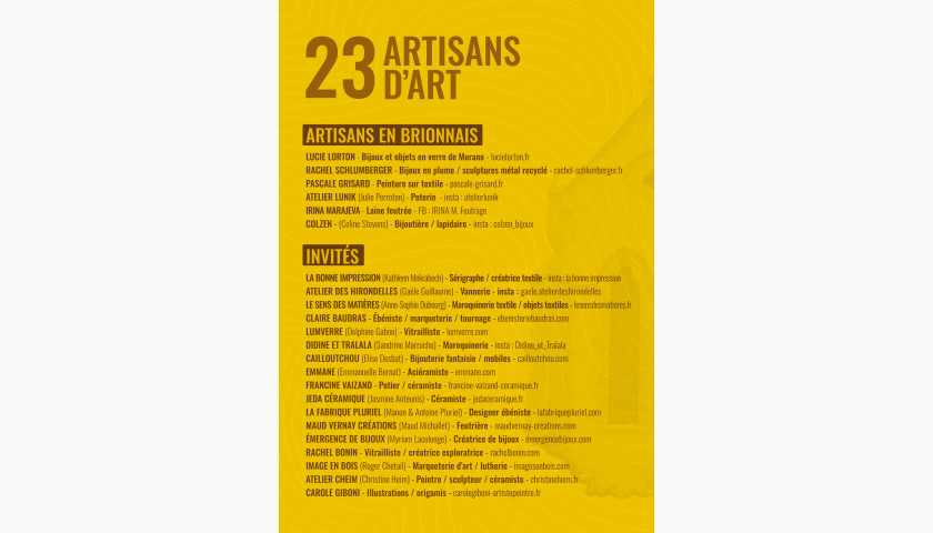 Crédits photo : artisans en brionnais- Pierre Chaize