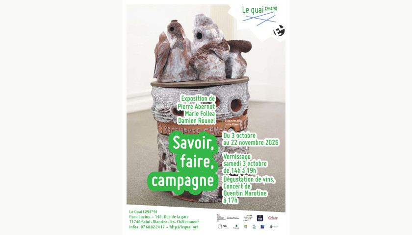 Crédits photo : Œuvre de Marie Follea et affiche de Julie Morel